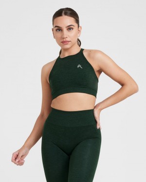 Oner Active Effortless Seamless High Neck Bralette Sports Bras πρασινο | IAJ501473