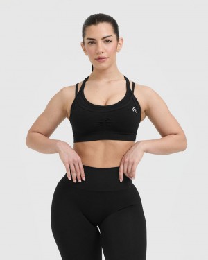 Oner Active Effortless Seamless Layered Sports Bras μαυρα | DXV321765