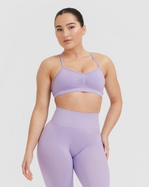 Oner Active Effortless strappy Bralette Sports Bras μωβ | TAQ634512