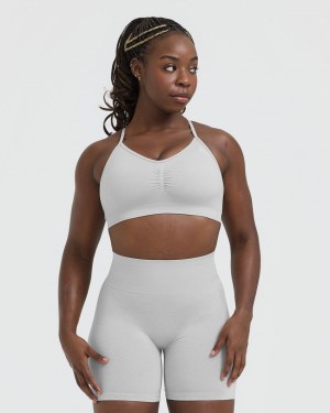 Oner Active Effortless strappy Bralette Sports Bras ανοιχτο γκρι | VRF237850