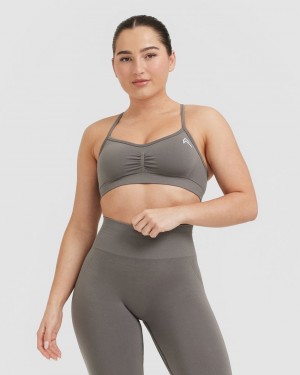 Oner Active Effortless strappy Bralette Sports Bras γκρι | TMD167092