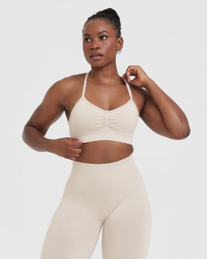 Oner Active Effortless strappy Bralette Sports Bras καφε | AKW356910