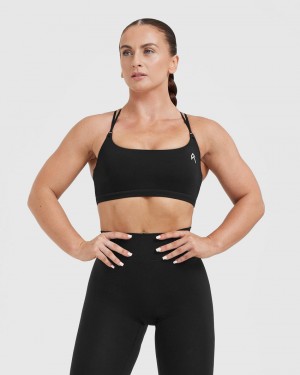 Oner Active Everyday Cross Over Bralette Sports Bras μαυρα | CJV285039