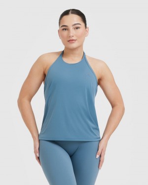 Oner Active Go To High Neck Loose Crop μπλουζακια μπλε | GWH478652