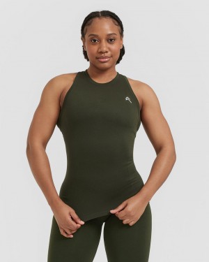 Oner Active Go To Seamless Fitted High Neck μπλουζακια Χακί | PXI689251