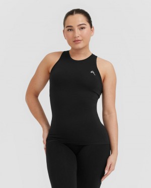 Oner Active Go To Seamless Fitted High Neck μπλουζακια μαυρα | BFT249136