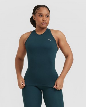 Oner Active Go To Seamless Fitted High Neck μπλουζακια μπλε | FAV572319