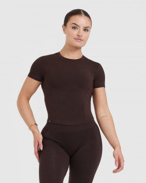 Oner Active Mellow Soft Mid κοντο Sleeve μπλουζακια σκούρο γκρι | IBZ530274