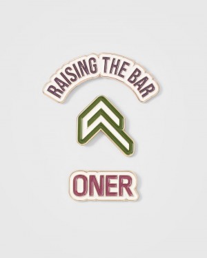 Oner Active Raising The Bar σταμπεσ Pins 3 Pack Αξεσουαρ ροζ Χακί | KRM054962