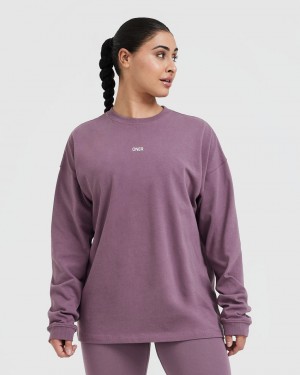 Oner Active Raising The Bar σταμπεσ Unisex Long Sleeve μπλουζακια μωβ | WHM190864