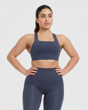 Oner Active Timeless φαρδια λουρακια Sports Bras μπλε | PZD658109