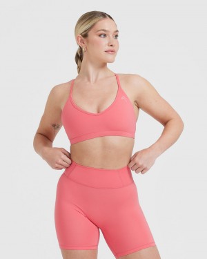 Oner Active Timeless strappy Bralette Sports Bras ροζ | NOJ736450