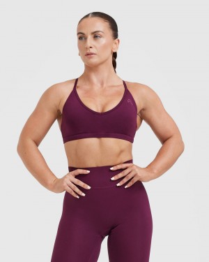 Oner Active Timeless strappy Bralette Sports Bras μπορντο | MLG162357