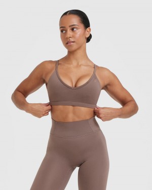 Oner Active Timeless strappy Bralette Sports Bras καφε | QIK018746