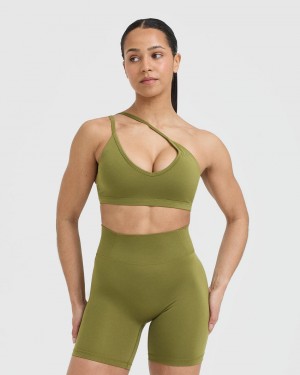 Oner Active Timeless strappy Bralette Sports Bras Ελιά πρασινο | CNW432907