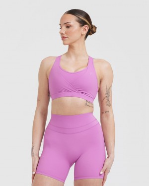 Oner Active Unified Layered Sports Bras μωβ | NYU538796