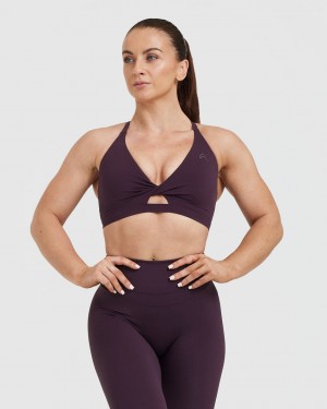 Oner Active Unified Twist Sports Bras μωβ | CZD839126