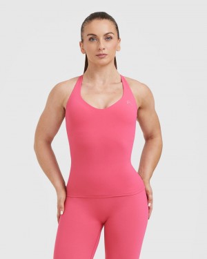 Oner Active Unified V-Neck Cross Back μπλουζακια ροζ | NCF524980