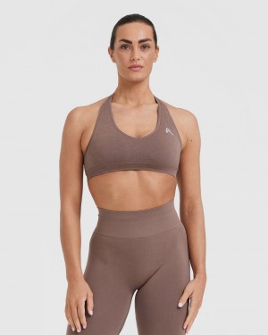 Oner Active κλασικα Seamless 2.0 Halter Neck Bralette Sports Bras καφε | WYR127968