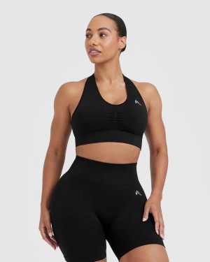 Oner Active κλασικα Seamless 2.0 V-Neck Bralette Sports Bras μαυρα | JRI156234