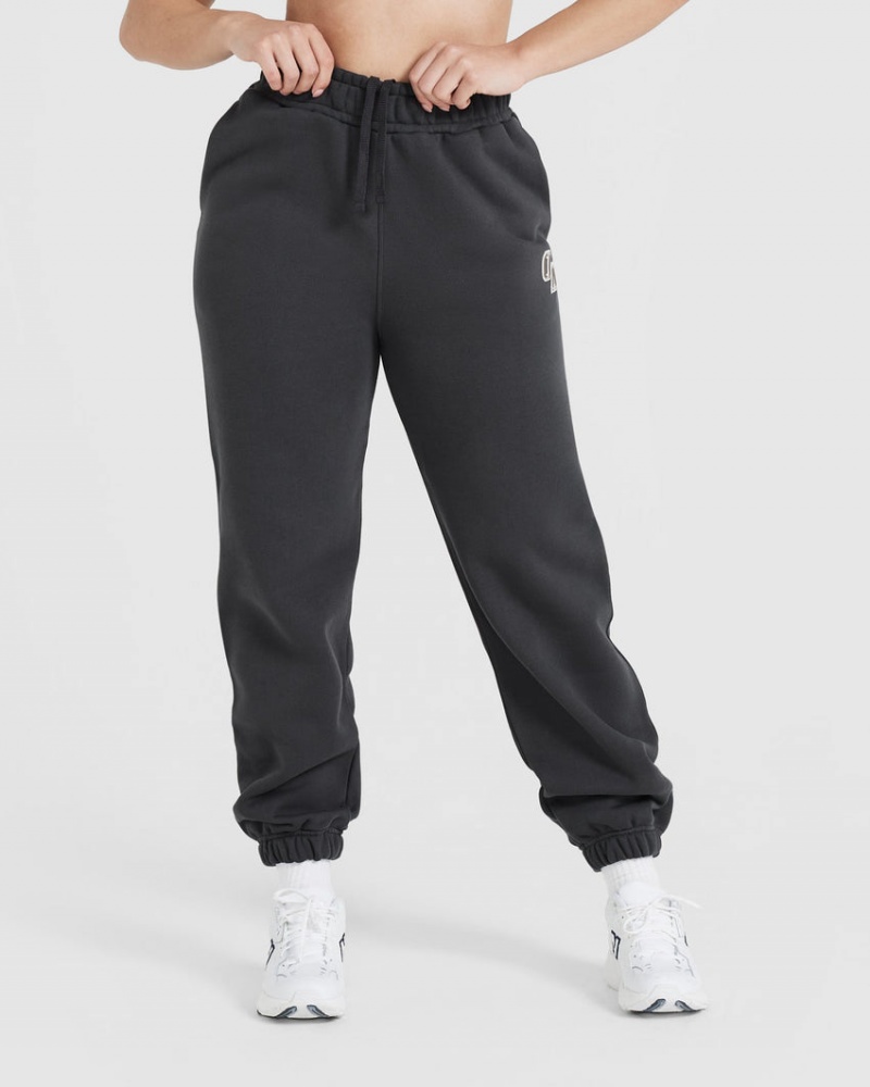 Oner Active All Day Varsity Oversized Παντελονι Jogger μαυρα | ARU453816