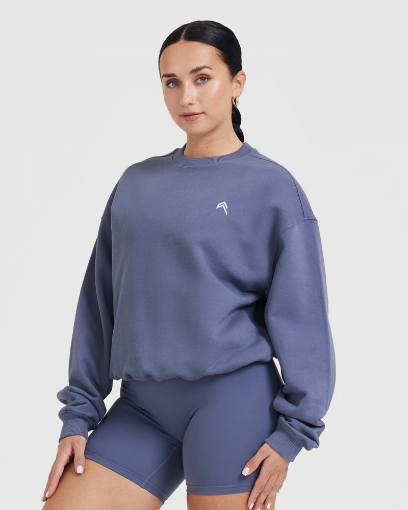 Oner Active All Day ελαφρια Oversized Φούτερ μπλε | HTF514807