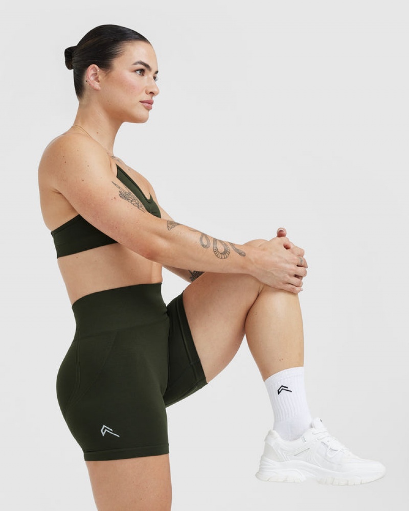 Oner Active Effortless Seamless Cycling Σορτσ Χακί | OBL281574