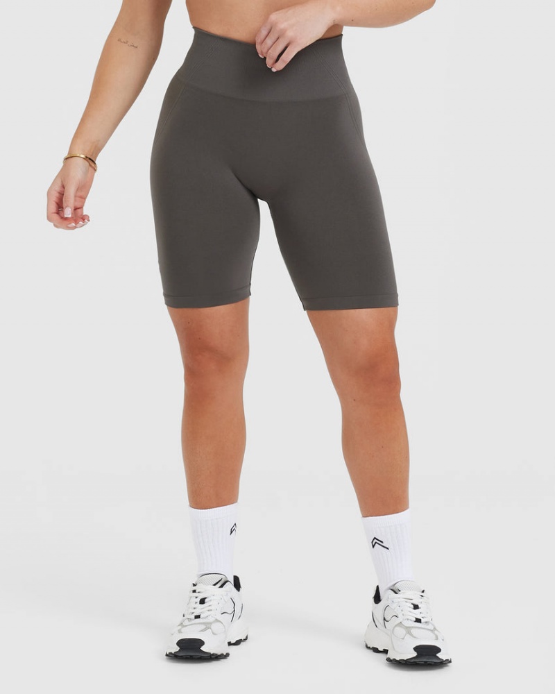 Oner Active Effortless Seamless Cycling Σορτσ βαθυ γκρι καφε | SJO259604