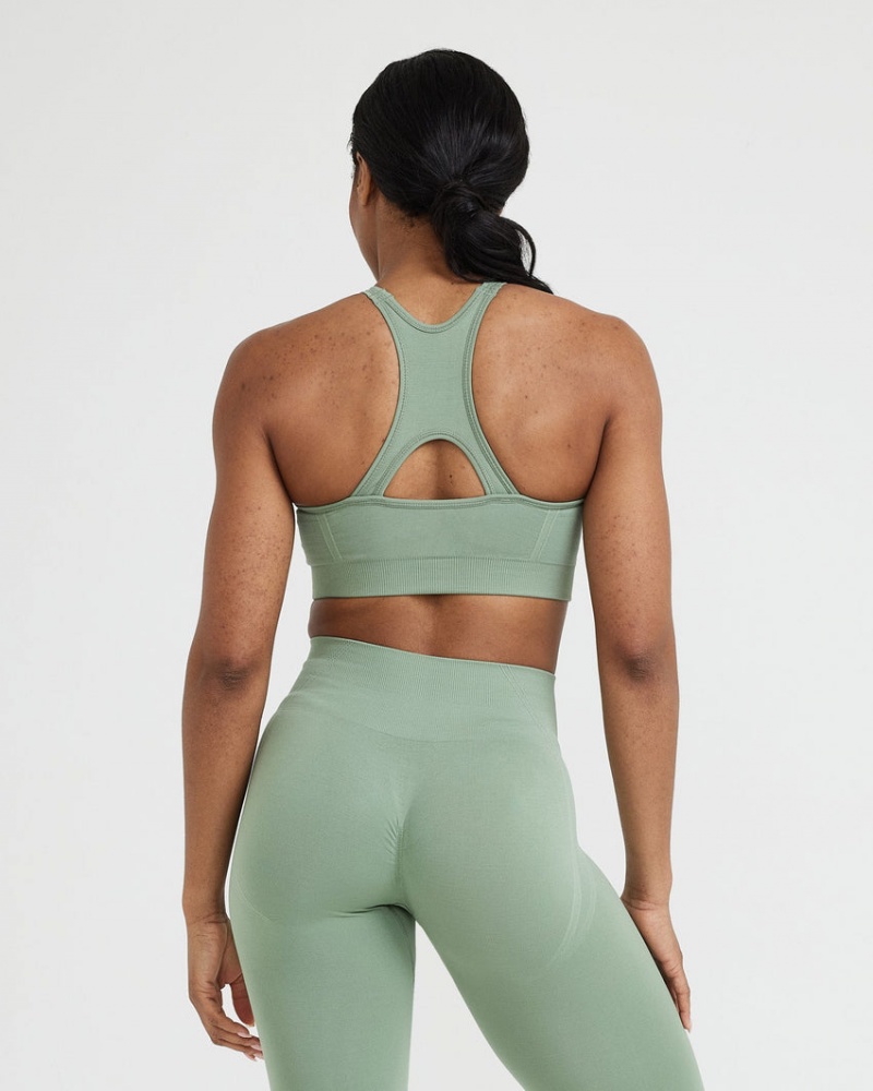 Oner Active Effortless Seamless High Neck Bralette Sports Bras Ελιά | IAE308957