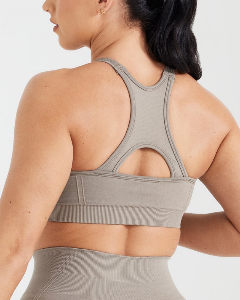 Oner Active Effortless Seamless High Neck Bralette Sports Bras γκρι | AZV013657