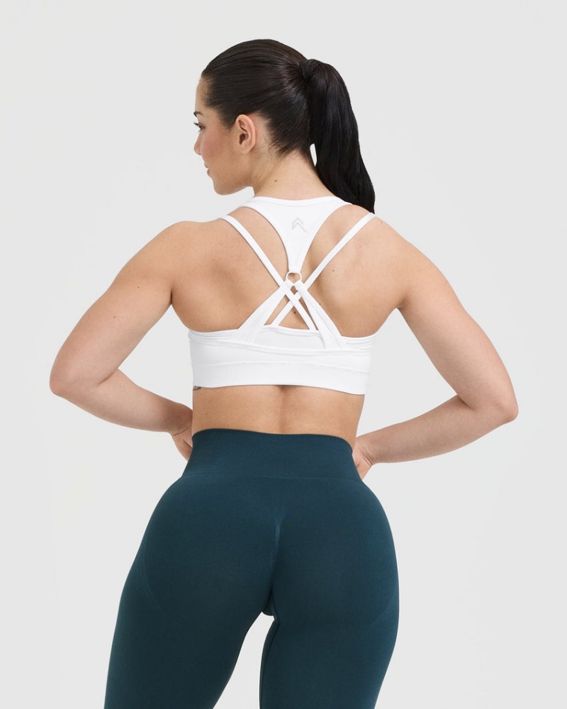 Oner Active Effortless Seamless Layered Sports Bras ασπρα | QJF164875