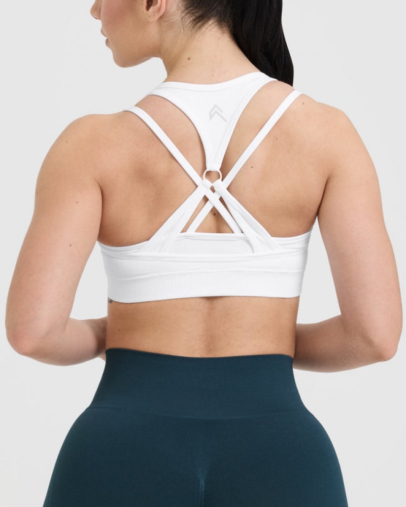 Oner Active Effortless Seamless Layered Sports Bras ασπρα | QJF164875