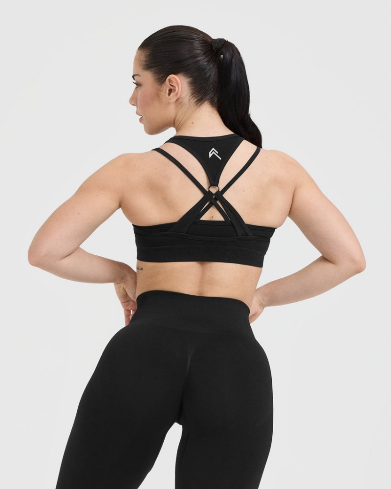 Oner Active Effortless Seamless Layered Sports Bras μαυρα | DXV321765