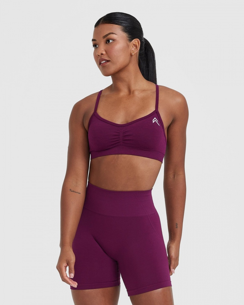 Oner Active Effortless strappy Bralette Sports Bras μωβ | MIX794102