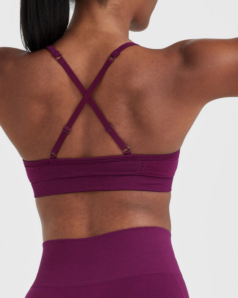 Oner Active Effortless strappy Bralette Sports Bras μωβ | MIX794102