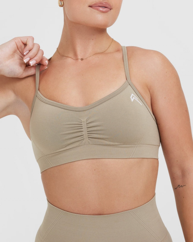 Oner Active Effortless strappy Bralette Sports Bras γκρι | YJL728950