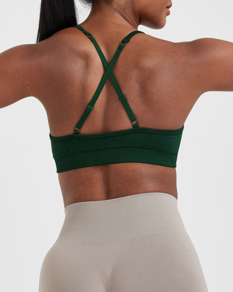 Oner Active Effortless strappy Bralette Sports Bras πρασινο | HTP567483