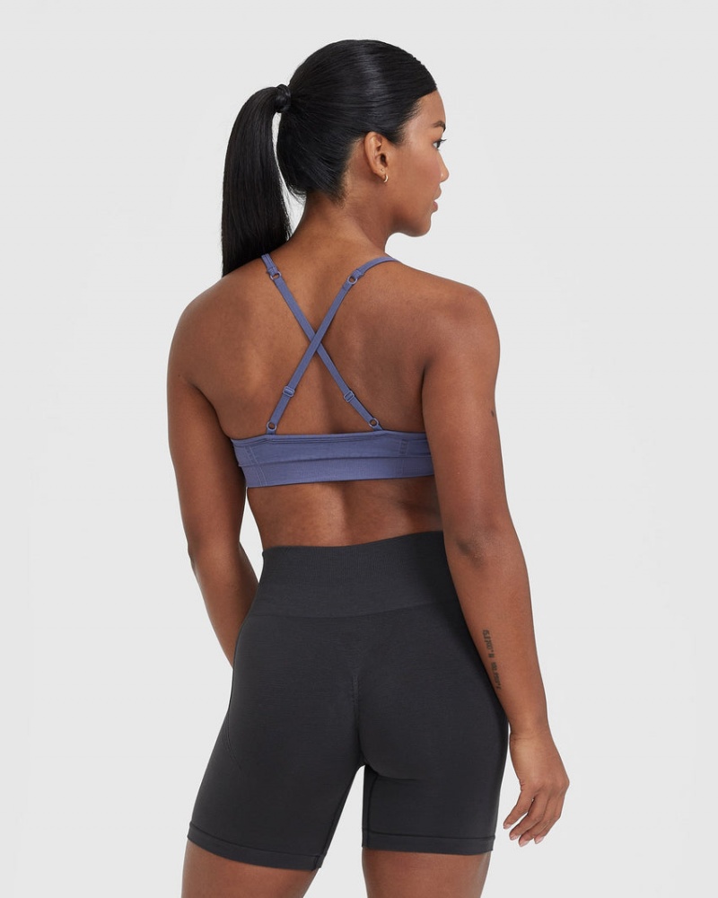 Oner Active Effortless strappy Bralette Sports Bras μπλε | KHE651074