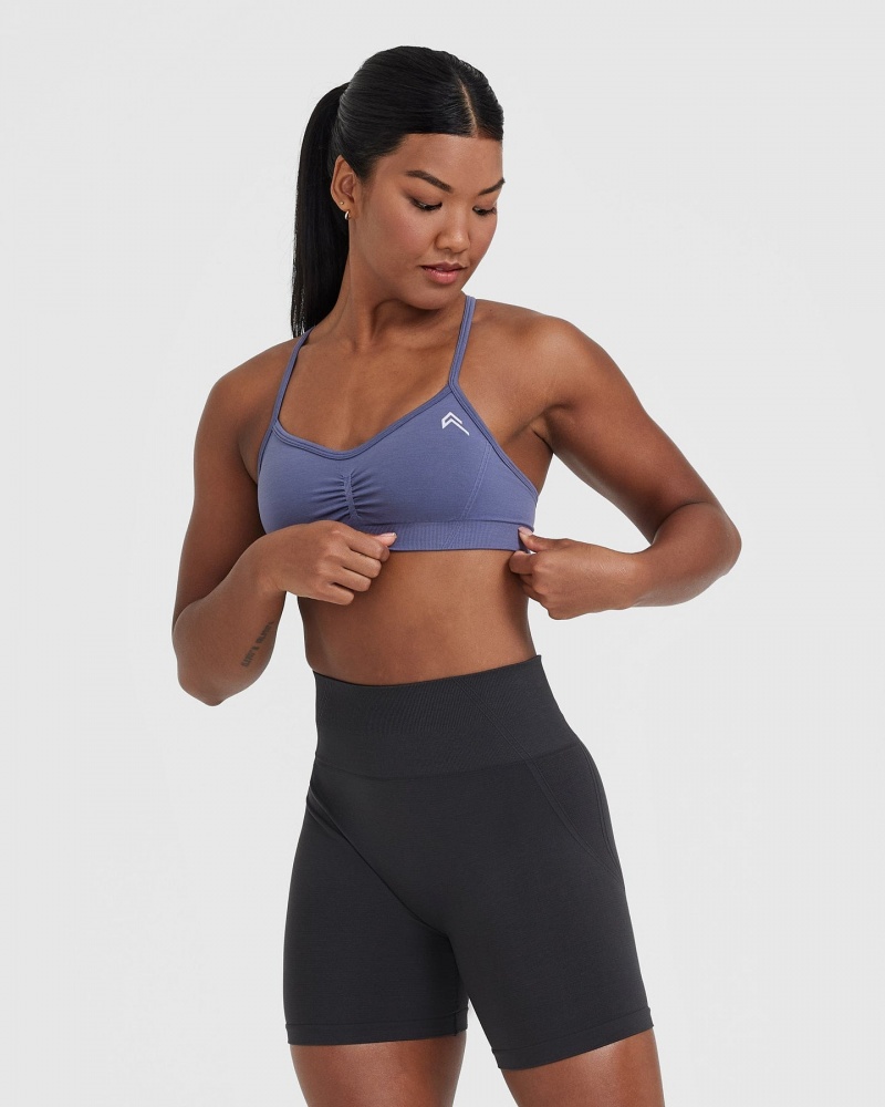 Oner Active Effortless strappy Bralette Sports Bras μπλε | KHE651074