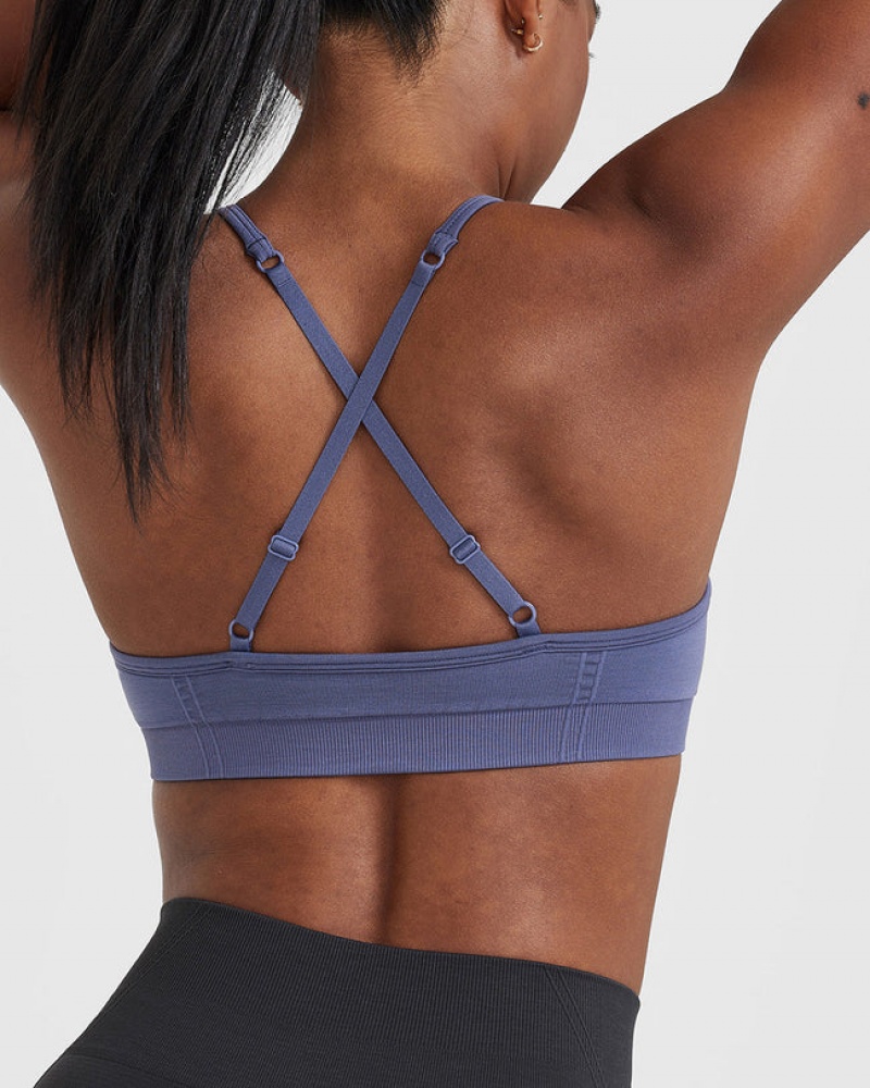 Oner Active Effortless strappy Bralette Sports Bras μπλε | KHE651074