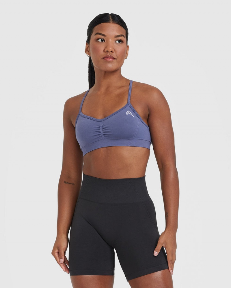 Oner Active Effortless strappy Bralette Sports Bras μπλε | KHE651074