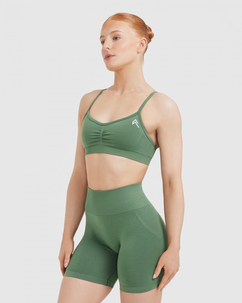 Oner Active Effortless strappy Bralette Sports Bras πρασινο | CDH457908