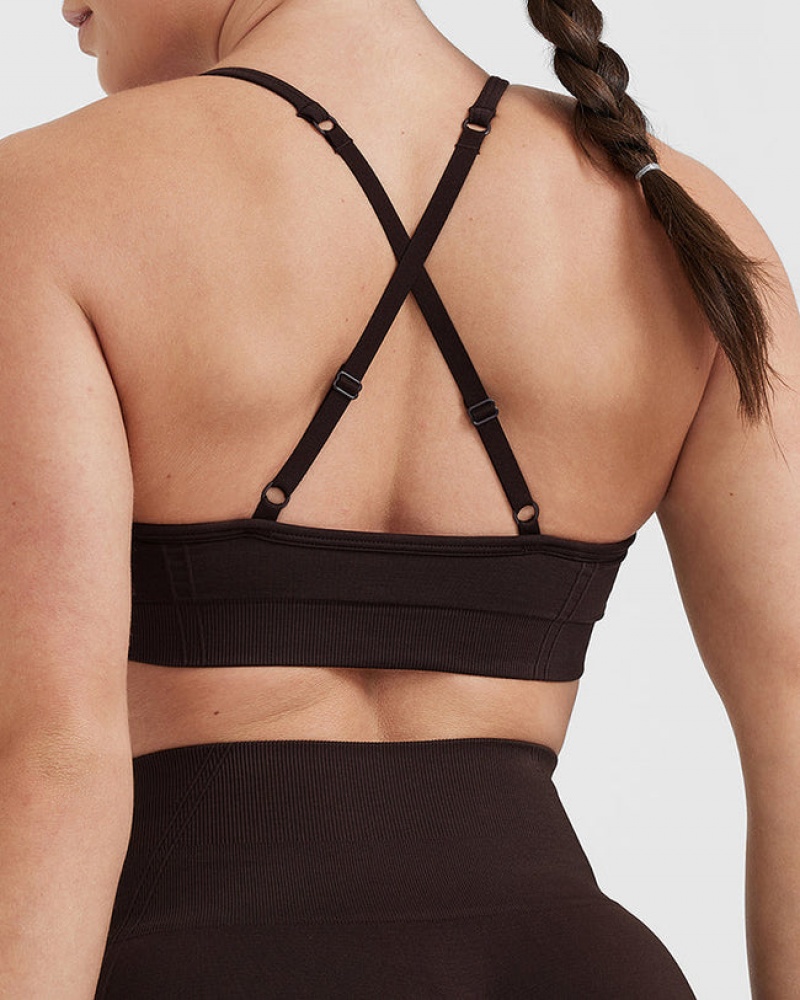 Oner Active Effortless strappy Bralette Sports Bras σκούρο γκρι | QDH093728