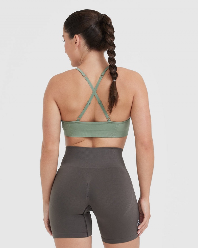 Oner Active Effortless strappy Bralette Sports Bras Ελιά | VEI285694