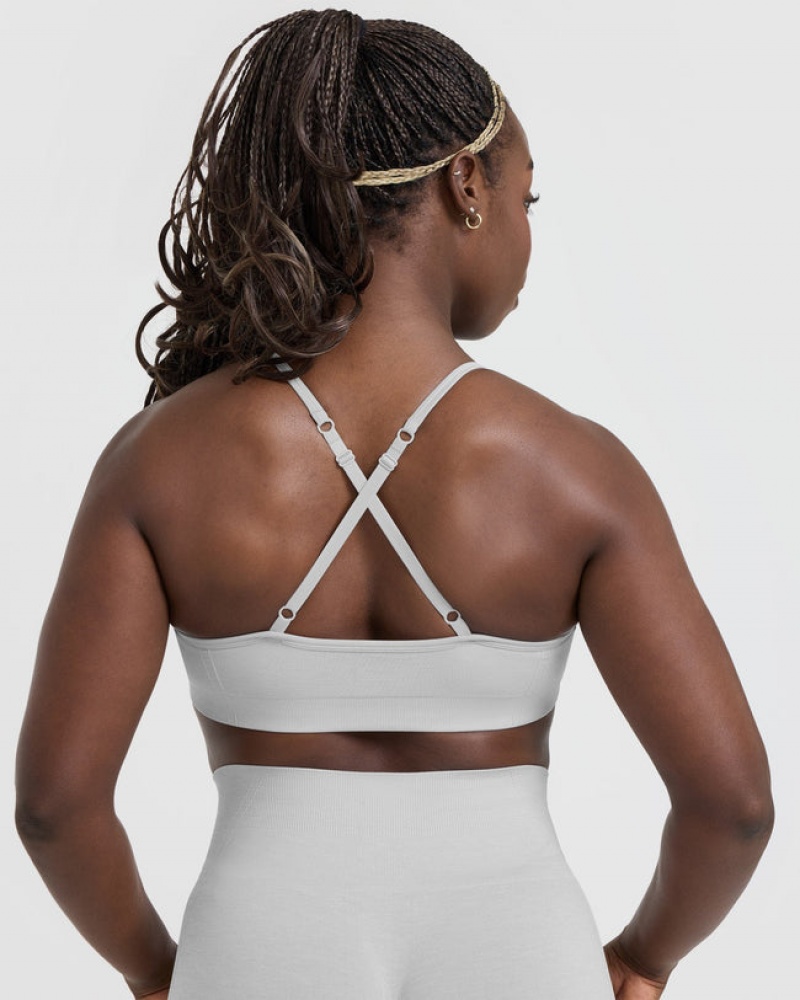 Oner Active Effortless strappy Bralette Sports Bras ανοιχτο γκρι | VRF237850