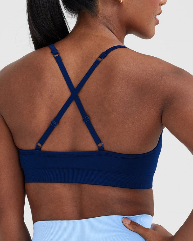 Oner Active Effortless strappy Bralette Sports Bras μπλε | EXP106354