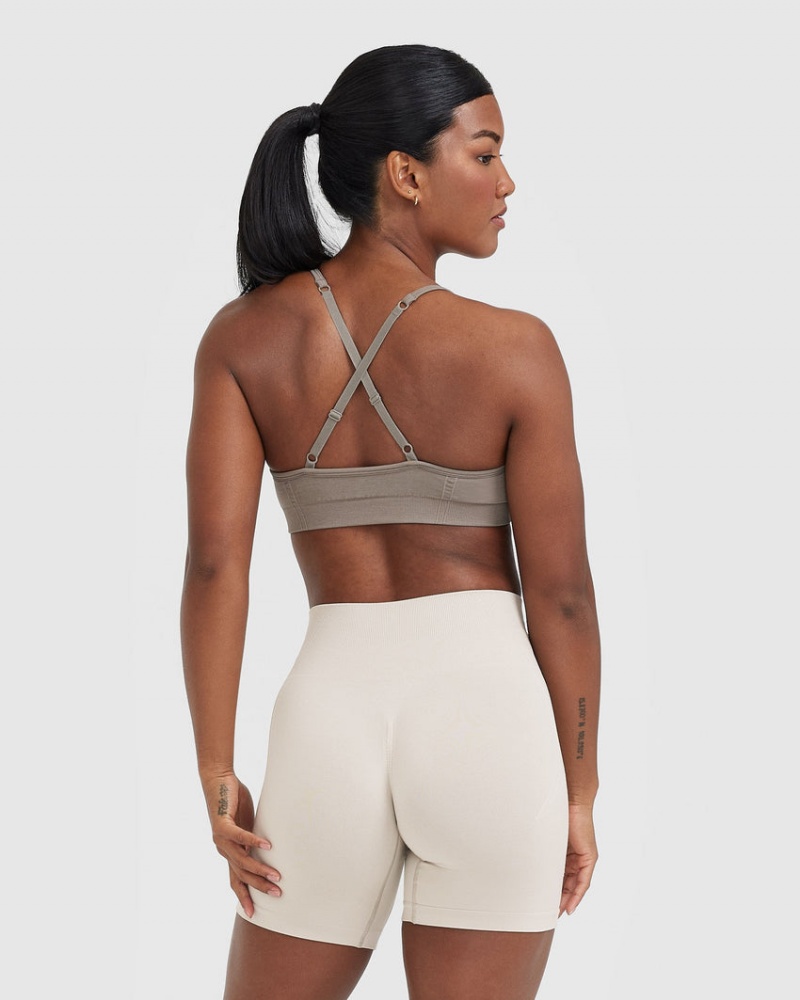 Oner Active Effortless strappy Bralette Sports Bras γκρι | XRV093726