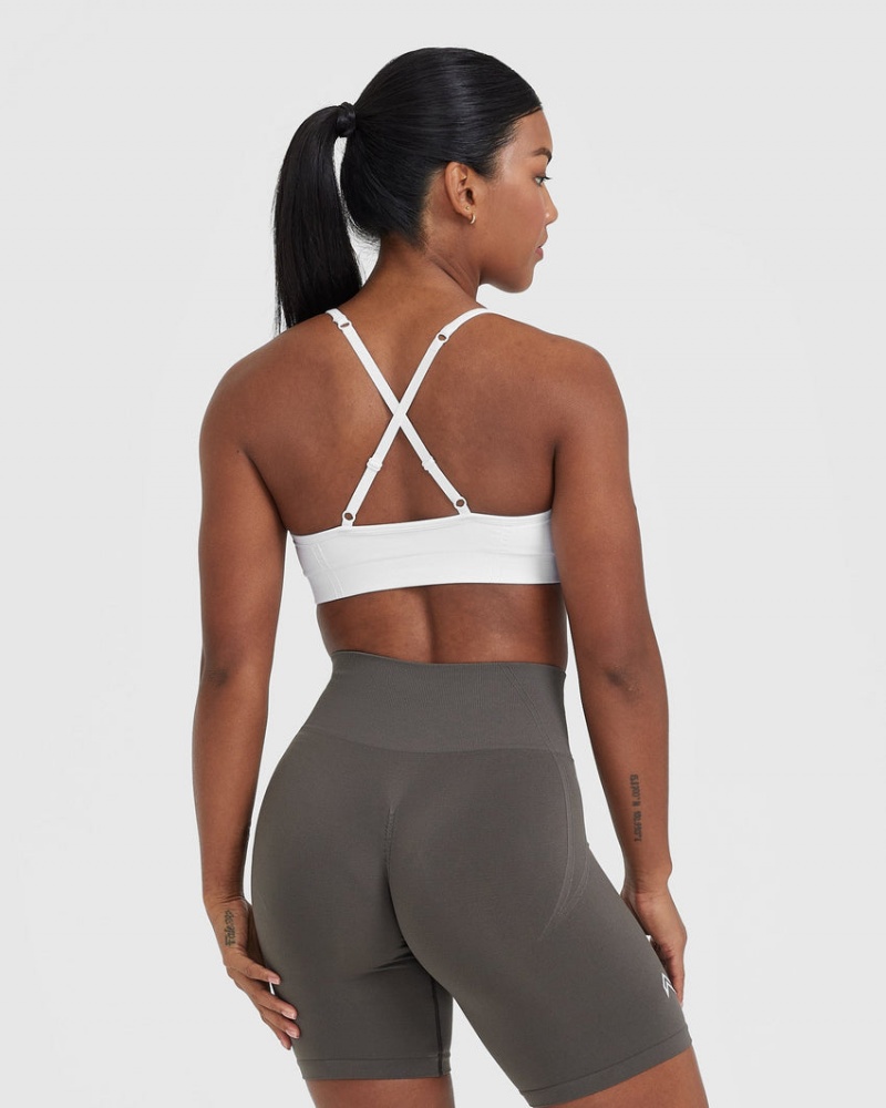 Oner Active Effortless strappy Bralette Sports Bras ασπρα | HYZ289410