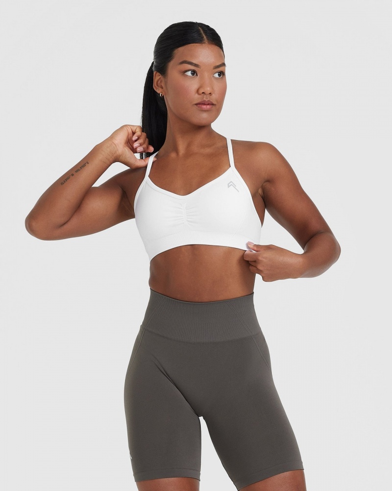 Oner Active Effortless strappy Bralette Sports Bras ασπρα | HYZ289410