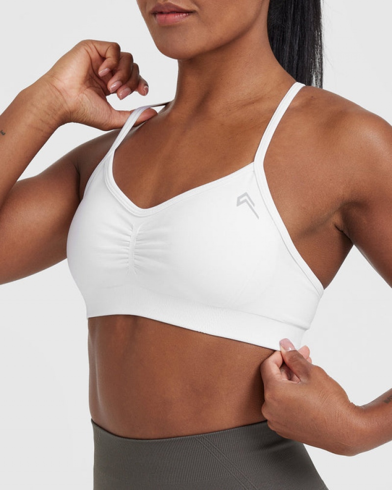 Oner Active Effortless strappy Bralette Sports Bras ασπρα | HYZ289410